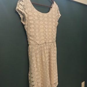 Lily Rose White Knitted Dress - M